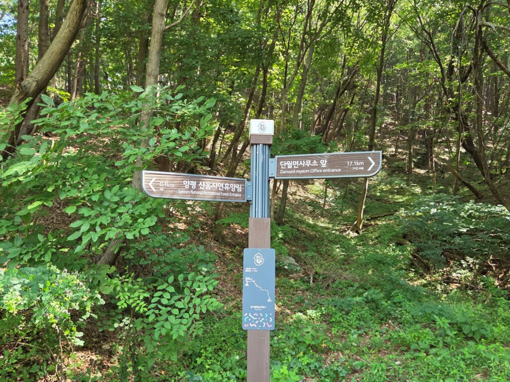 경기둘레길 양평 26코스, 코스 안내 표지판